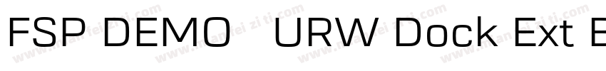 FSP DEMO   URW Dock Ext Black字体转换